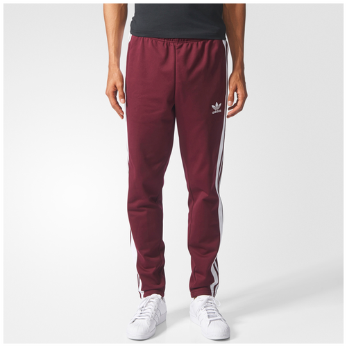adidas Originals Snap Track Pants - Men's - Casual - Clothing - Maroon ...