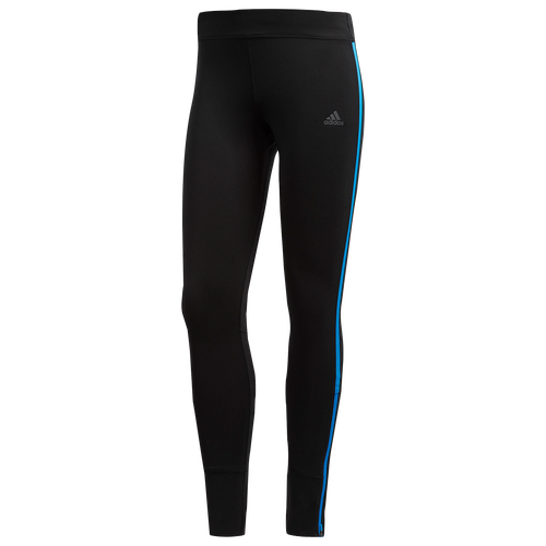 adidas Response Tights - Women's - Running - Clothing - Black/Bright Blue