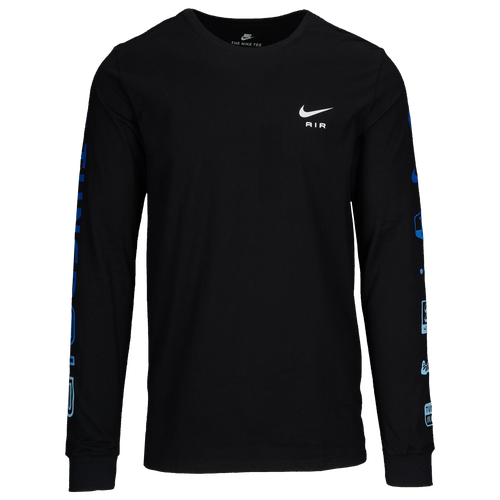 Nike TN Air Long Sleeve T-Shirt - Men's - Casual - Clothing - Black ...