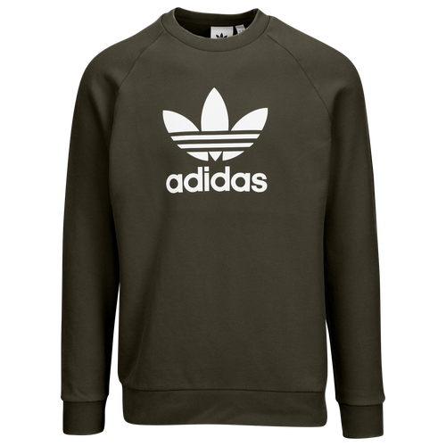 adidas Originals Trefoil Crew - Men's - Casual - Clothing - Night Cargo