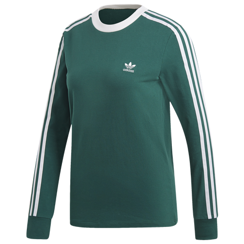 adidas Originals Adicolor 3 Stripe Long Sleeve T-Shirt - Women's ...