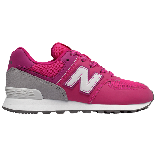 New Balance 574 Classic - Girls' Grade School - Casual - Shoes - Pink/Grey