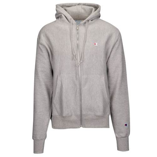 Champion Reverse Weave F/Z Hoodie - Men's - Casual - Clothing - Oxford Grey