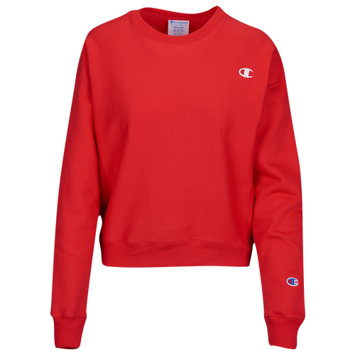 Champion Logo Crew - Women's - Casual - Clothing - Red Spark