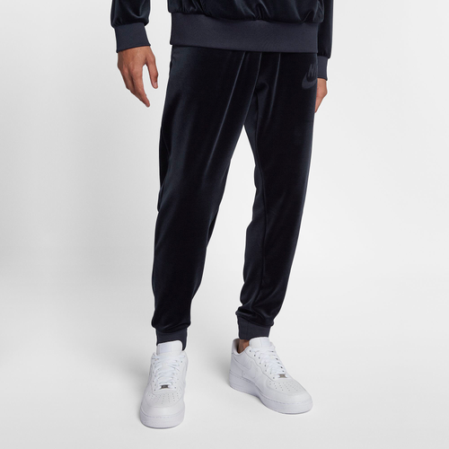 nike velour wide leg pants