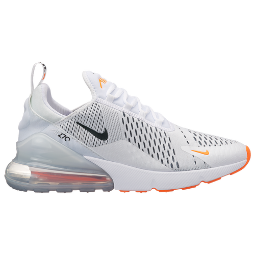 orange and white air max 270