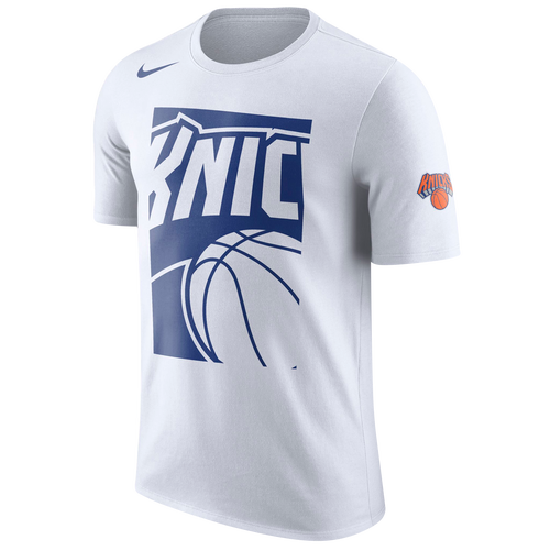 Nike NBA Cropped Logo T-Shirt - Men's - Clothing - New York Knicks - White