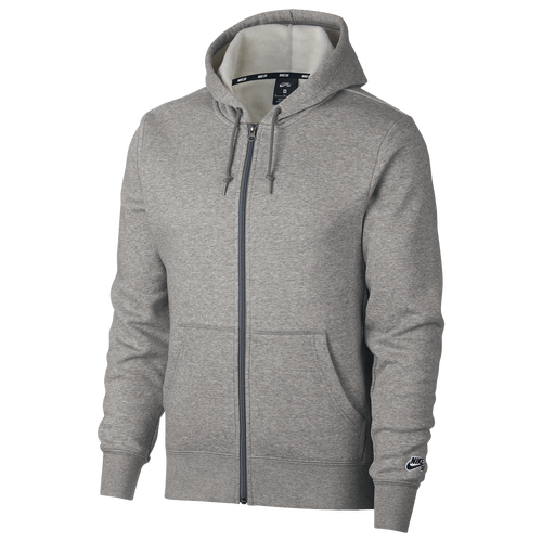 Nike SB Icon Full Zip Hoodie Men's Skate Clothing Dk Grey