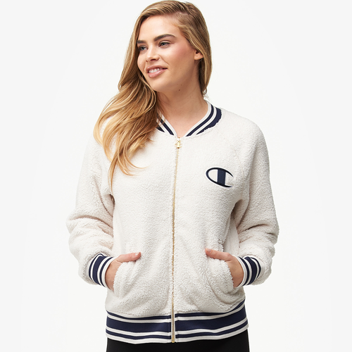 Champion Sherpa FullZip Jacket Women's Casual Clothing Quartz