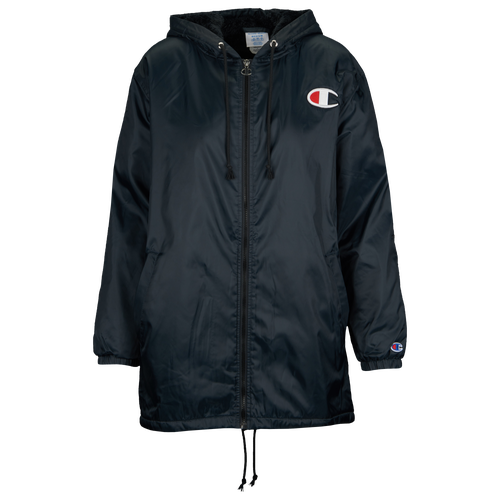 Champion Sherpa Lined Coaches Jacket Women's Casual Clothing Black