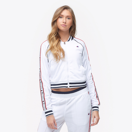 Champion Track Jacket Women's Casual Clothing White