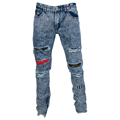 blue bandana jeans