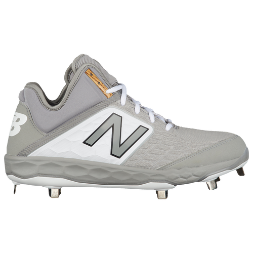 New Balance 3000v4 Metal Mid - Men's - Baseball - Shoes - Grey/White