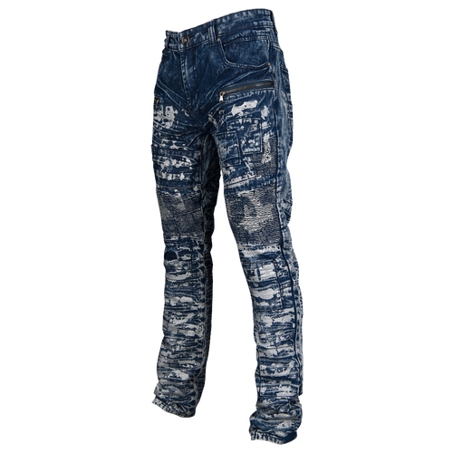 DNM Painted Denim Pants - Men's - Casual - Clothing - Blue Wash