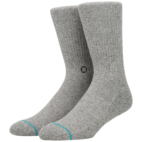 Stance Icon Crew Socks Men's Casual Accessories Grey Heather