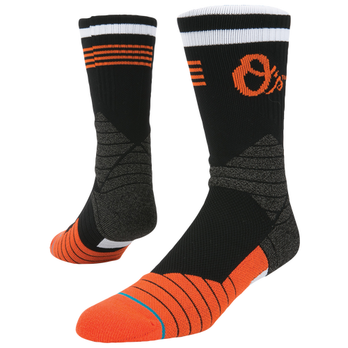 Stance MLB Team Diamond Pro Crew Socks Men's Accessories Baltimore Orioles Black