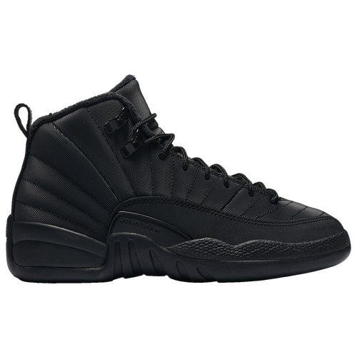 Jordan Retro 12 - Boys' Grade School - Basketball - Shoes - Black/Black ...