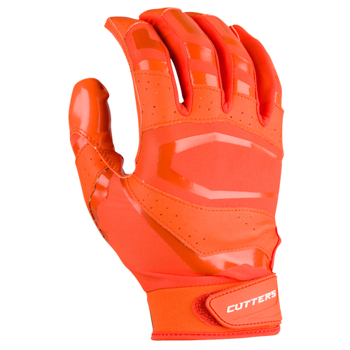 Cutters Rev Pro 3.0 Solid Receiver Gloves Men's Football Sport Equipment Orange
