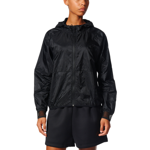 adidas windbreaker womens black