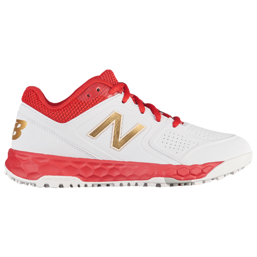 New Balance STVELOv1 W Turf - Women's - Softball - Shoes - Red/White