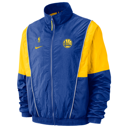 Nike NBA Throwback Track Jacket - Men's - Clothing - Golden State ...