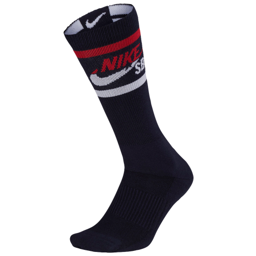 Nike SB Graphic Crew 1 Socks - Men's - Skate - Accessories - Obsidian/White