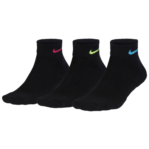 Nike 3 Pk Performance Cushioned Quarter Socks Women's Training